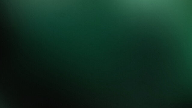 Abstract dark green gradient background with noise texture, elegant deep emerald backdrop for design, banner, or presentation