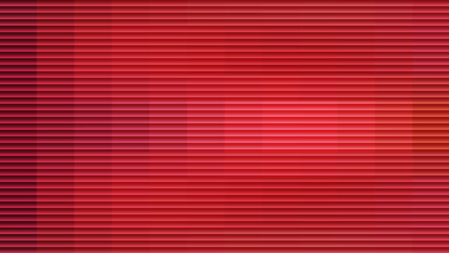 Abstract red background with horizontal lines and pixelated gradient effect