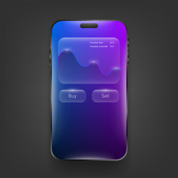 Modern Stock Trading Mobile Application User Interface