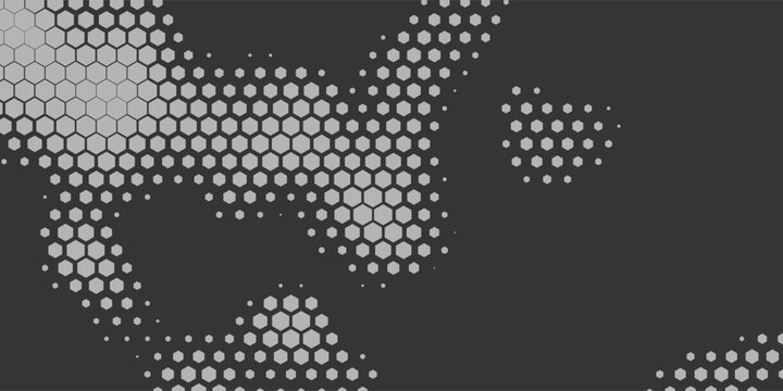 Abstract cube hexagon shape background. Vector banner design. Hexagons pattern. Geometric abstract background with simple hexagonal elements. Medical. Vector digital art banner