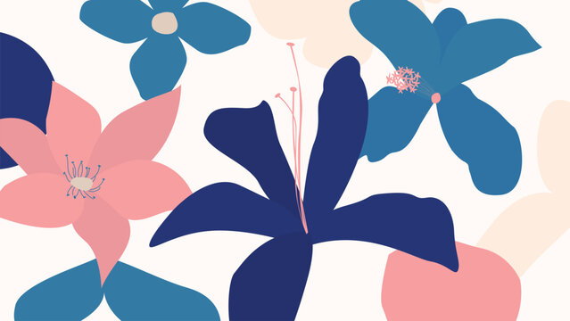 elegant delicate floral background with dreamy feel and feminine aesthetic