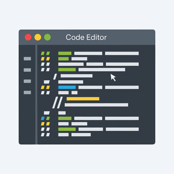 Code Editor Software Interface Screen.