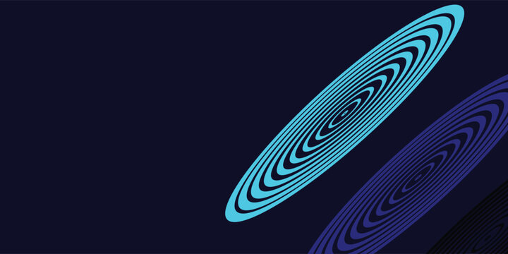 Abstract circular waves. Abstract motion form. Vector illustration.