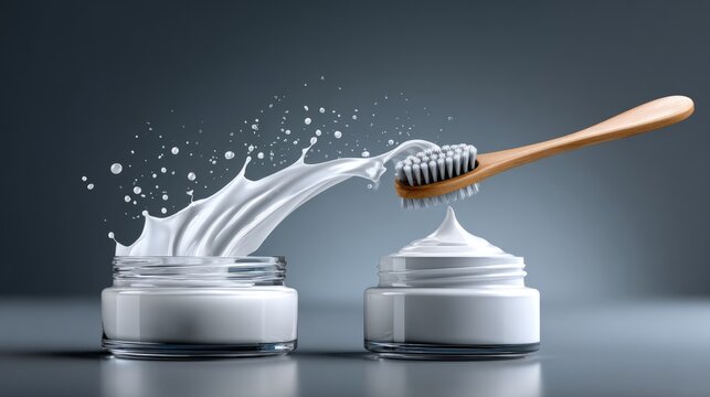Innovative oral care routine with unique toothpaste application technique
