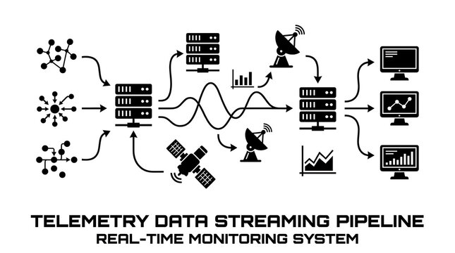 Telemetry data streaming pipeline system for real-time monitoring