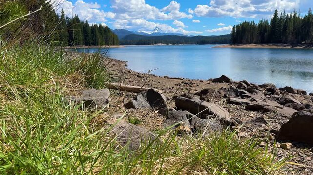 Mount Thielsen Rising Above Lemolo Lake in Umpqua Forest