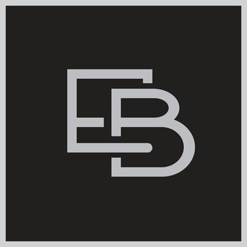 Classic monogram eb lettermark logo with monogram lettermark initials branding corporate identity sophisticated typography business abstract minimalist creative personal alphabet