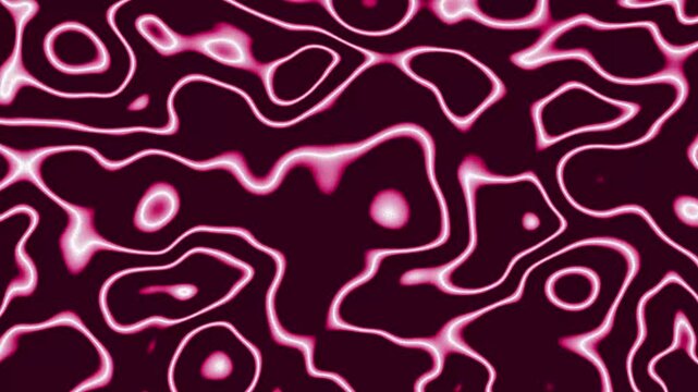 abstract magenta/pink organic pattern with glowing wavy lines on a dark background