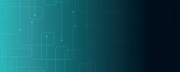 Obraz premium Abstract techno background with modern and futuristic digital line decoration. Digital visualization concept with connecting line pattern. Vector illustration eps. 3