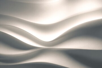Obraz premium Elegant Monochrome Wave Texture with Soft Lighting for Luxury Interior Design