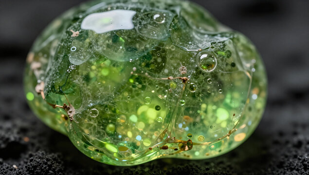 Macro Formation of Translucent Moldavite Glass