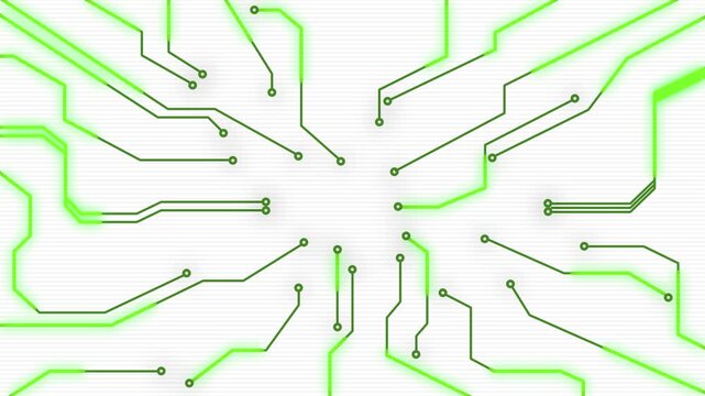 Seamless Circuit board line animation background