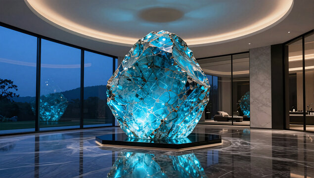 Architectural Paraiba Monolith Luxury Interior