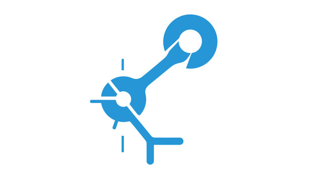 Git logo with wrench icon on transparent background