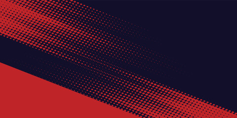 Fototapeta premium Halftone dots red and blue color pattern gradient grunge texture background. Dot pop art comic sport style vector illustration. grunge vector dots . eps 10
