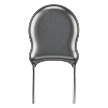 Metal oxide varistor electronic component isolated cut out on transparent background