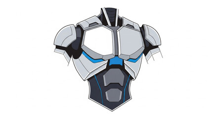 Futuristic Sci Fi Armor Chest Plate Design. © Arya