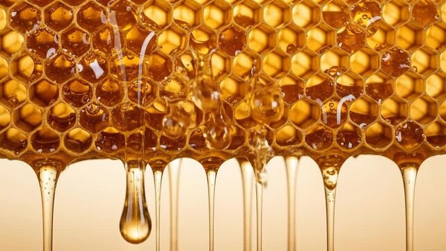 Golden Honeycomb Drips - A Sweet and Natural Delight.