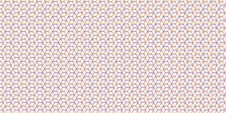 White hexagon cubic modeling cubes Illustration decoration seamless white material pattern square design.