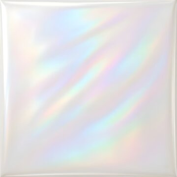 오로라 광택이 감도는 화이트 홀로그램 실크 액자 프레임 질감
White Holographic Silk Texture Background with Aurora Pearlescent Glow