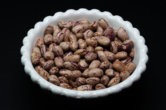 Still life of dried borlotti beans.1