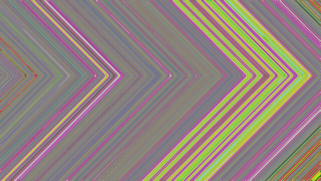 Multicolored chevron pattern with parallel diagonal lines