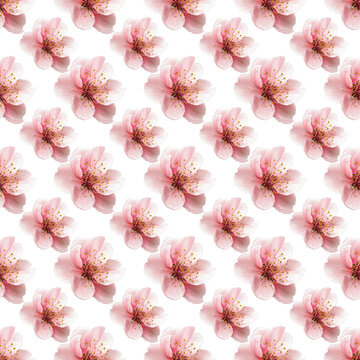Soft Beige Floral Seamless Pattern