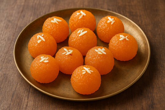 Gulab Petha Ladoo stock photo 