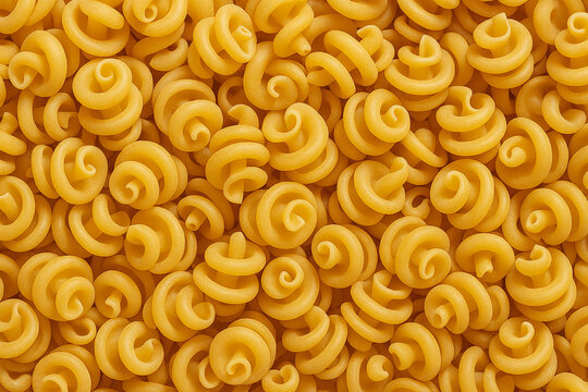 Trottole Pasta a Spiral or Spinning Top shape pasta stock photo 