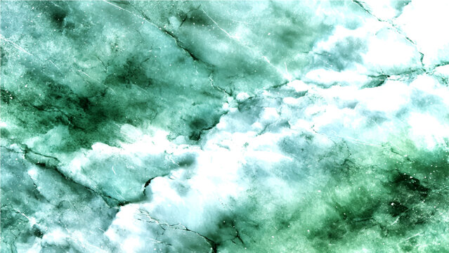 Emerald green marble texture background, luxury malachite stone surface with white veins, elegant natural mineral pattern vector for interior design
