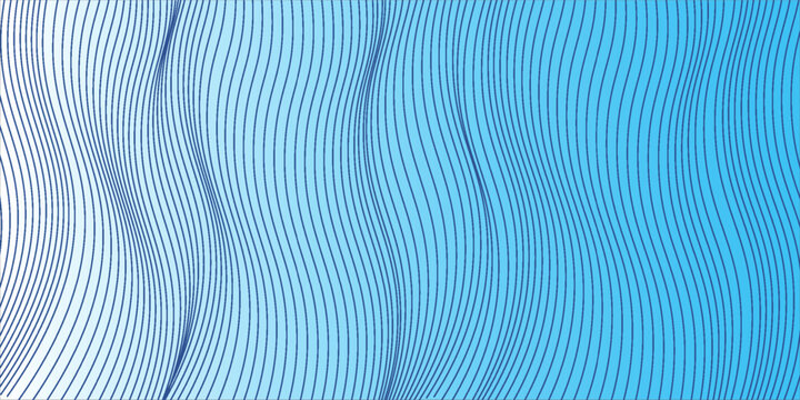 Light BLUE vector pattern with bent ribbons. A sample with blurred curved shapes. A completely new design for your business.