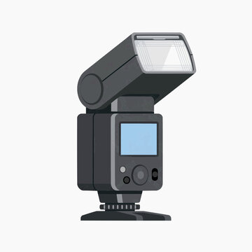 Camera Speedlight Flash with Adjustable Head and Control Panel