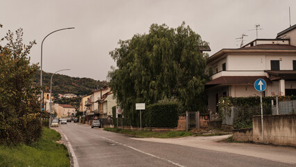 Naklejka premium street in the city