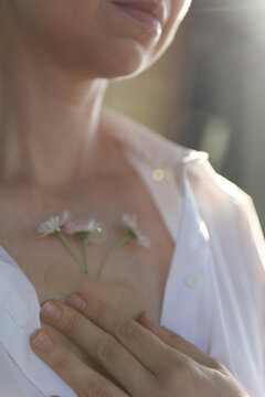 Woman Healing Emotional Wounds Through Self Love and Acceptance