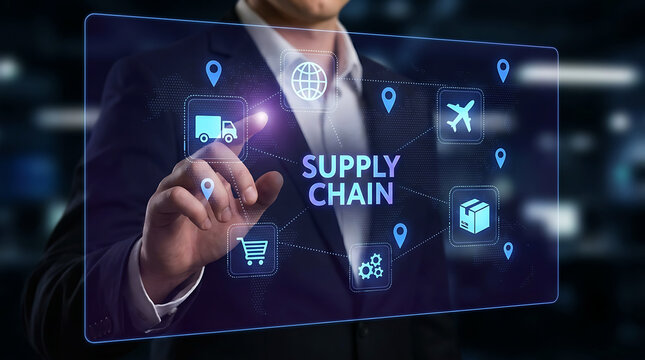 Global Supply Chain Logistics Management Digital Distribution Network