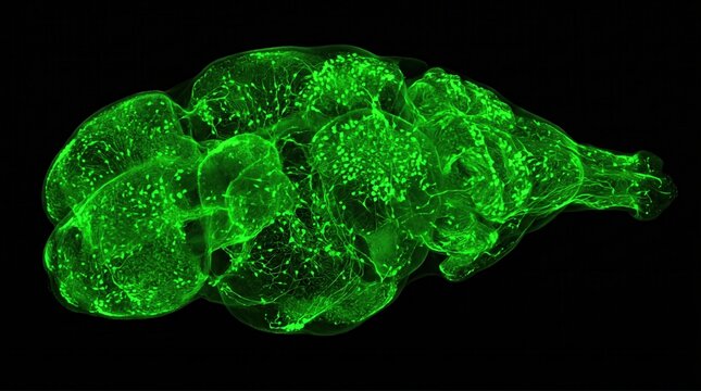Zebrafish Whole Brain Light Sheet Fluorescence 3D Imaging