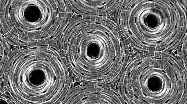 Cortical Bone Osteon Haversian System Confocal Reflection
