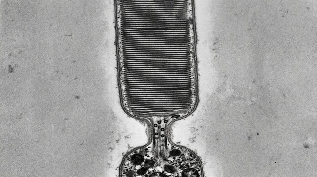 Photoreceptor Rod Outer Segment Disk Stack TEM
