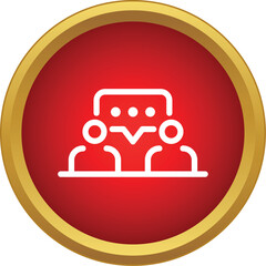 Fototapeta premium People communicating using a speech bubble for discussion
