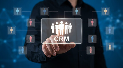 Obraz premium CRM Customer Relationship Management