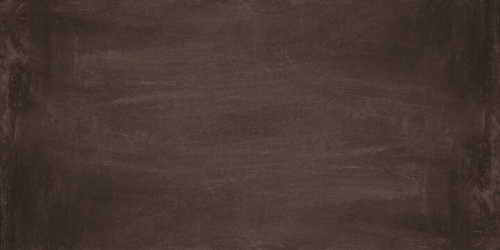 Brown blackboard background with subtle chalk smudges and texture. A dark brown textured blackboard background featuring subtle white chalk smudges and eraser streaks