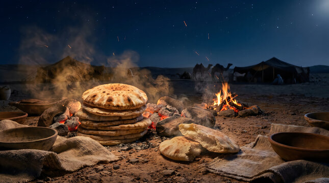 Warm golden brown plain naan bread stacked on white ceramic plate with natural steam soft tandoori texture rustic wooden table and authentic indian restaurant atmosphere