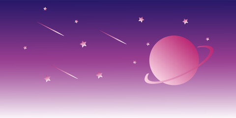space and planetary backgrounds with stars and comets in dark space. Vektor illustration eps 10 © ALIJABAH