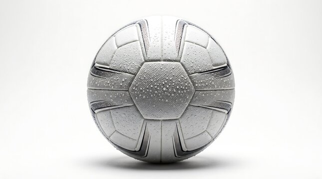 A close-up studio shot of a modern soccer ball, perfect for sports and athletic themes