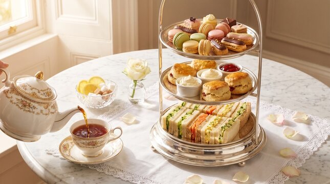 English Afternoon Tea Luxury Spread