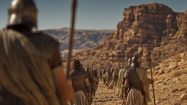 Saul leads his army through the wilderness hunting David, showing how jealousy and fear can drive power away from justice, peace, and trust in God

