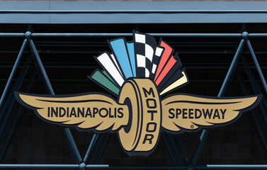 Obraz premium Indianapolis Motor Speedway logo. Home of the Indianapolis 500, IMS is the Racing Capital of the World.
