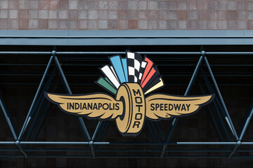 Fototapeta premium Indianapolis Motor Speedway logo. Home of the Indianapolis 500, IMS is the Racing Capital of the World.