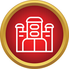 Obraz premium Castle icon representing medieval fortress architecture