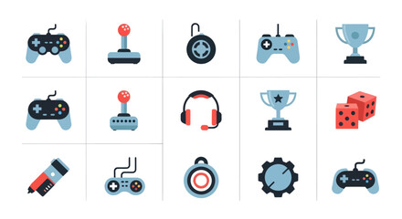 Gaming icons controller joystick and more © Guinever